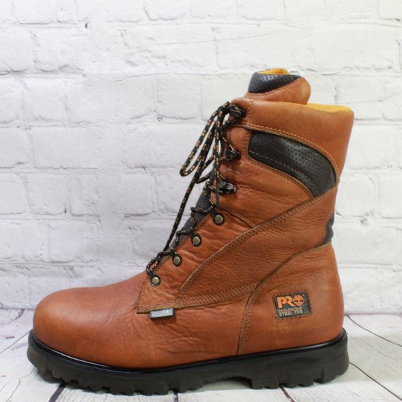 Timberland PRO Other - Timberland Pro 95570 Brown Leather Steel Toe Rugged Work Boots Size 10 Wide